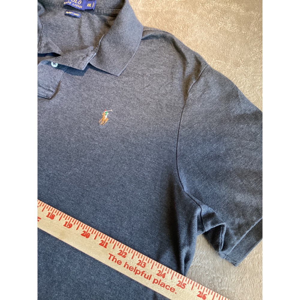 Polo Ralph Lauren Soft Touch Polo Shirt Heather Gray XXL - Picture 5 of 6